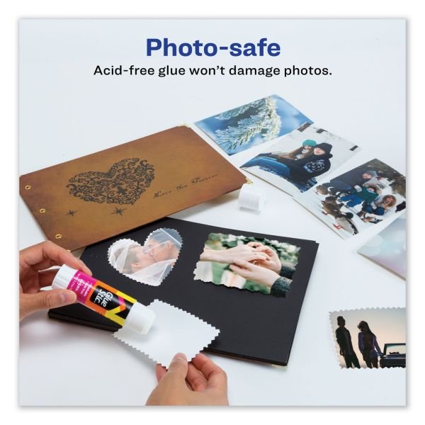 Avery Permanent Glue Stic, Washable, Non-Toxic, 1.27oz, 6 Total Glue Sticks (AVE98073) - Image 9