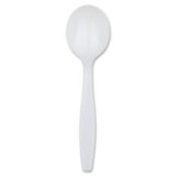 Dixie Heavyweight Dispoable Soup Spoons Grab-N-Go by GP Pro - Soup Spoon - 1000 x Soup Spoon - White - 100/Box - 10 / Carton (DXESH207CT)