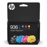 HP 936 CMYK Original Ink Cartridges, Pack Of 4 Cartridges, 6C3Z5LN (ODFN5376594)