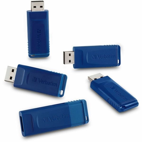 Verbatim 8GB USB Flash Drive, Pack of 5 (VER99121)