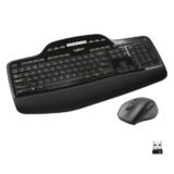 Logitech MK710 Wireless Straight Full Size Keyboard & Right-Handed Optical Mouse, Black (LOG920002416)