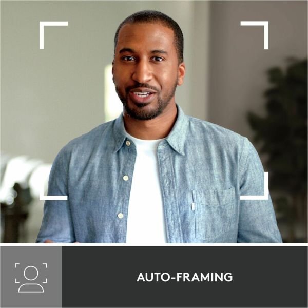 Logitech Brio 500 Full HD webcam, auto framing, noise-reducing mics, privacy shutter, streaming & video calling, Graphite (ETLZ1074900299) - Image 7