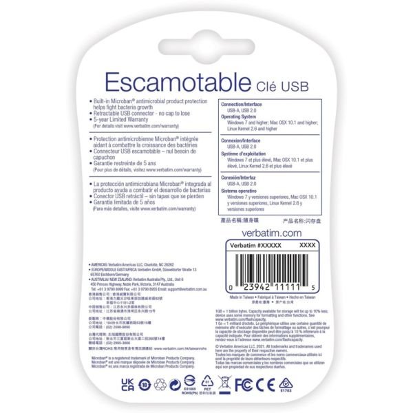 Verbatim 128GB USB Flash Drive - Blue - 128GB (VER98659) - Image 9