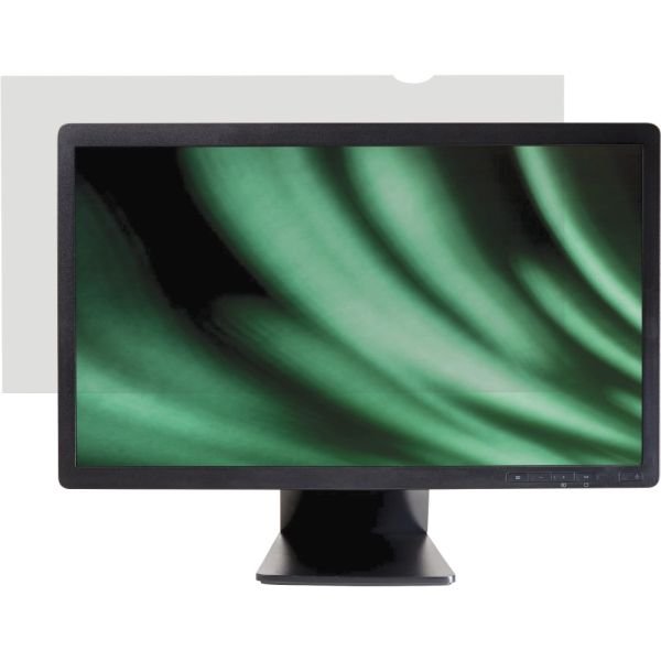 Business Source Widescreen Frameless Privacy Filter Black - For 22" Widescreen LCD Monitor - 16:10 - Damage Resistant - Anti-glare - 1 Each (BSN59351) - Image 2