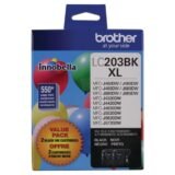 Brother LC203 Black High-Yield Ink Cartridges, Pack Of 2, LC2032PKS (BRTLC2032PKS)