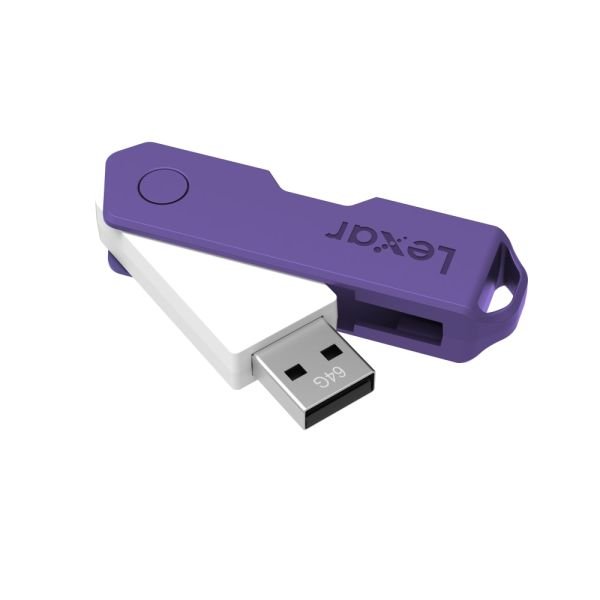 Lexar JumpDrive TwistTurn2 USB 2.0 Flash Drive, 64GB, Assorted Colors, LJDTT2-64GABOD20 (ODFN6923002) - Image 2
