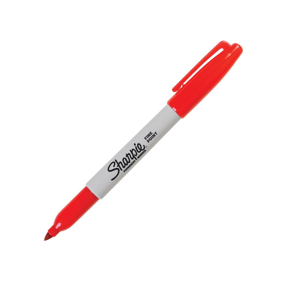 Sharpie Permanent Fine-Point Markers, Red, Pack Of 12 Markers (SAN30002) - Image 3