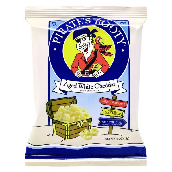 Pirate's Booty Puffs, Aged White Cheddar, 0.5 oz Bag, 36/Box (GRR22000092) - Image 2
