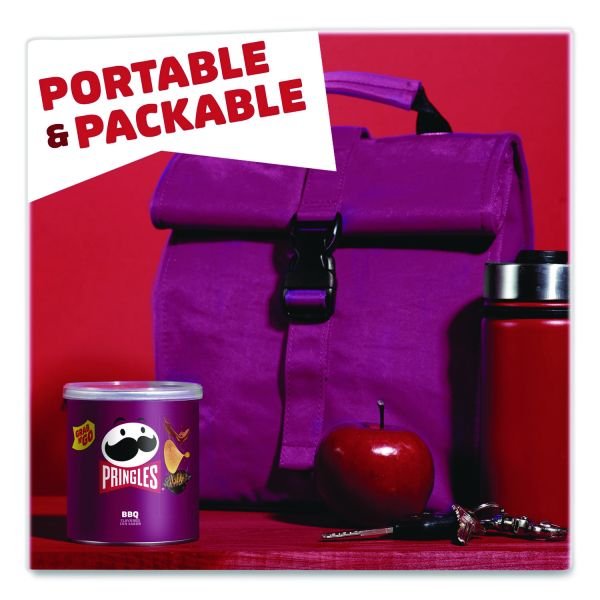 Pringles Grab and Go BBQ Crisps, 1.4 oz Can, 12/Carton (PRGKEE18372) - Image 2