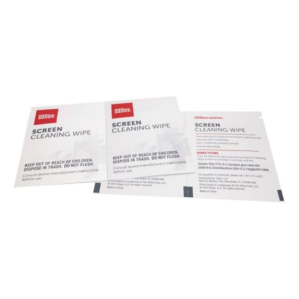 Screen Individually Wrapped Cleaning Wipes, Box Of 100 (ODFN293433) - Image 4