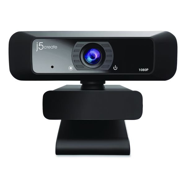 j5create JVCU100 USB HD Webcam, 1920 pixels x 1080 pixels, 2 Mpixels, Black (JCRJVCU100) - Image 4