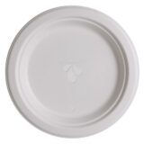 Highmark ECO Sugarcane Paper Plates, 9", White, Pack Of 500 (ODFN975104)