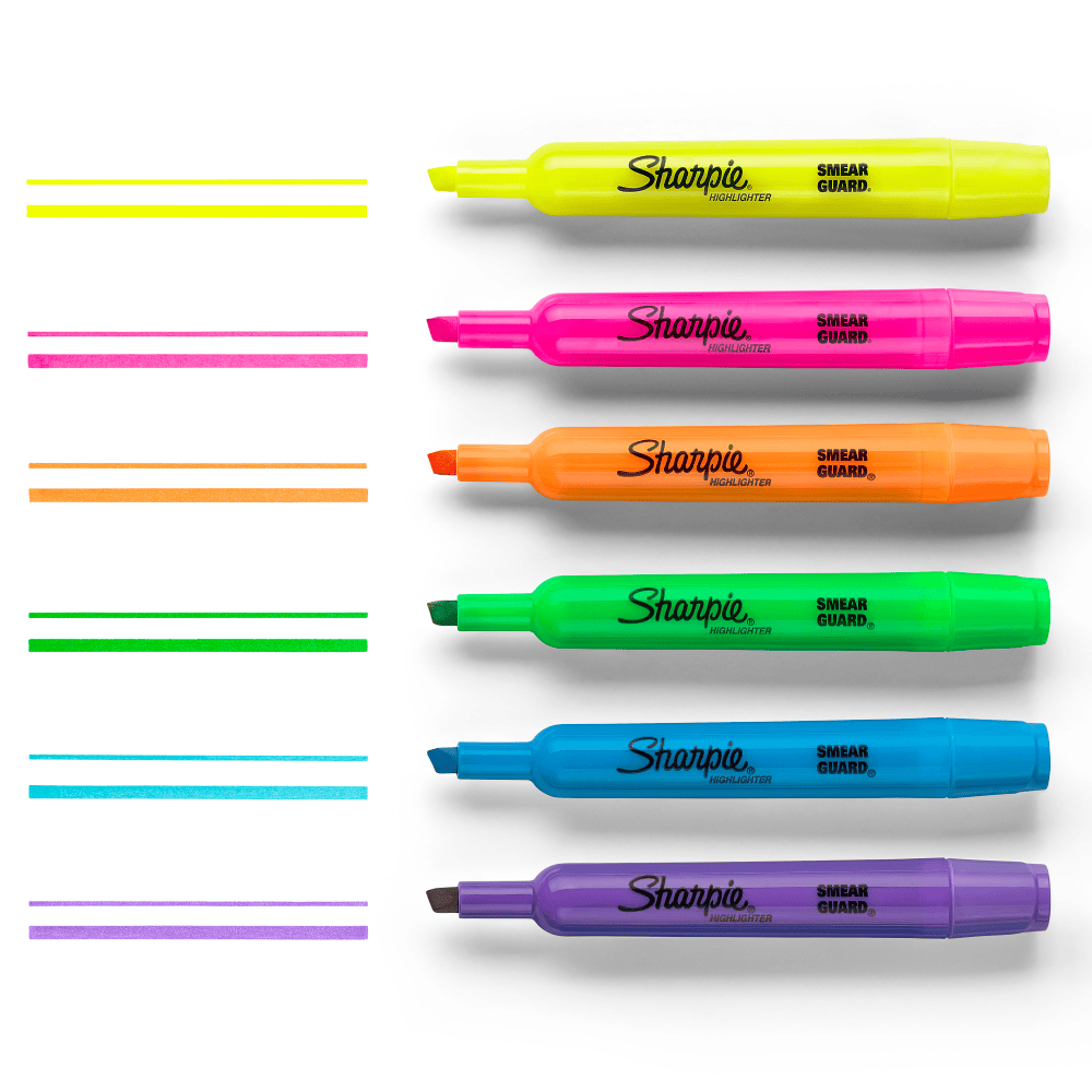 Sharpie Tank Highlighters, Chisel Tip, Fluorescent Yellow, 12 Count (SAN25025) - Image 7