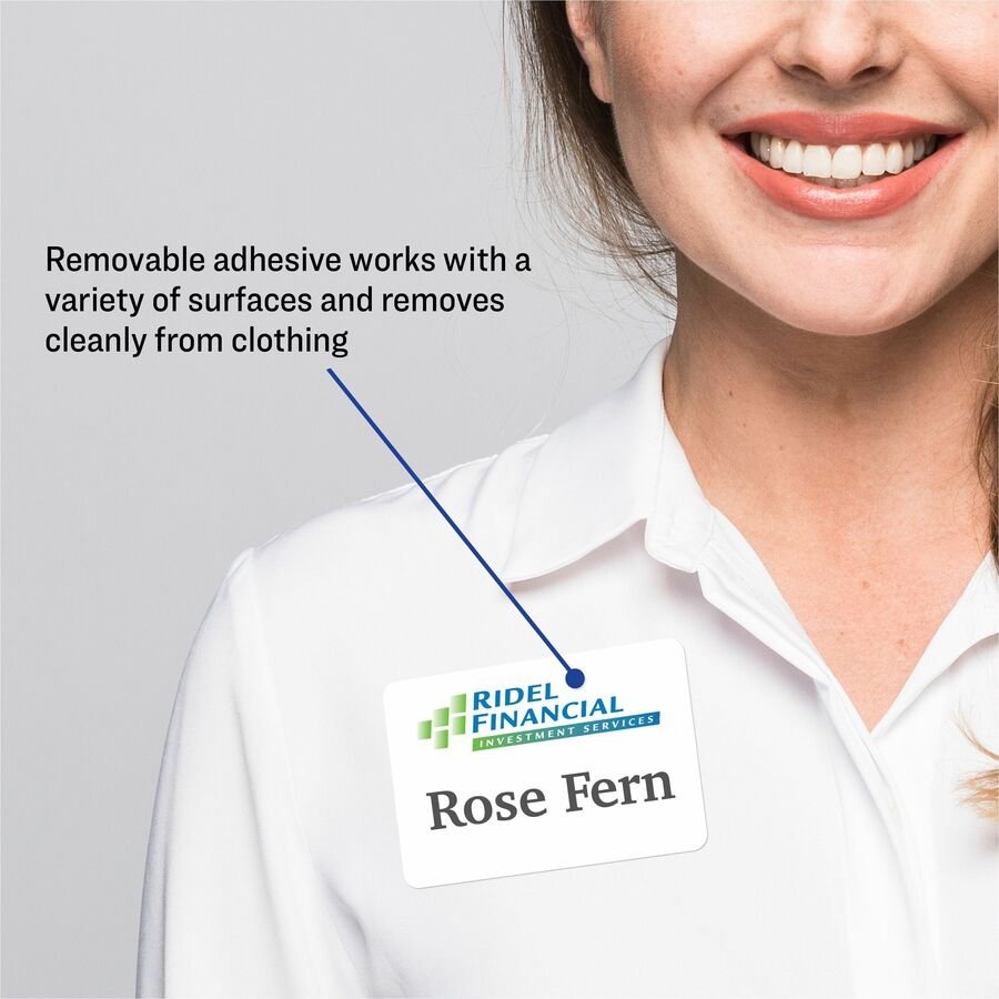 Avery Flexible Name Badge Labels, 5395, 2 1/3" x 3 3/8", White, Box Of 400 (AVE5395) - Image 9