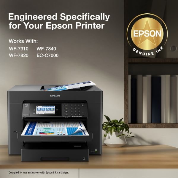 Epson 812XL DURABrite Black; Cyan; Magenta; Yellow, Ultra High-Yield Ink Cartridges, Pack Of 4 Cartridges, T812XL-XCS (ODFN6122481) - Image 4