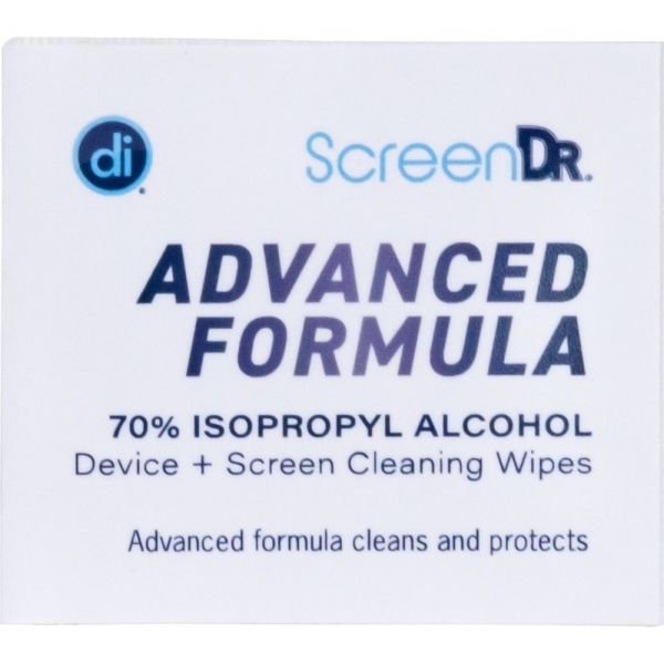 Digital Innovations ScreenDr 70% Alcohol Advanced Formula Device Cleaning Wipes And Microfiber Cloth, Box Of 120 Packets (ODFN9903154) - Image 7