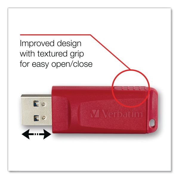 Verbatim Store 'n' Go USB Flash Drive, 4 GB, Assorted Colors, 3/Pack (VER97002) - Image 2