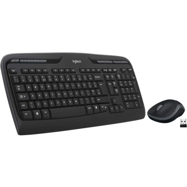LogitechMK320 Wireless Straight Full-Size Keyboard & Ambidextrous Optical Mouse, Black (LOG920002836) - Image 4