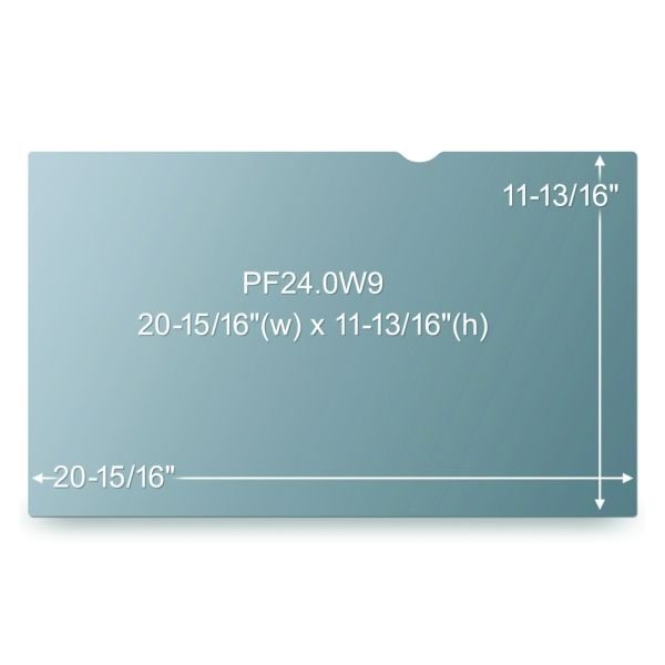3M Privacy Filter Screen for Monitors, 24" Full Screen, 16:9 Aspect Ratio, Reduces Blue Light, Anti-Glare (MMMPF240W9) - Image 5