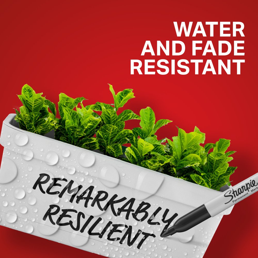 Sharpie Permanent Fine-Point Markers, Black, Pack Of 2 Markers (SAN30162PP) - Image 4