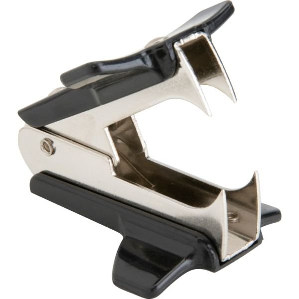 Business Source Nickel-plated Teeth Staple Remover - Plastic - Black - 1 Each (BSN65650)