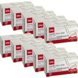 Non-Skid Paper Clips, Jumbo, Silver, Pack Of 10 Boxes, 100 Clips Per Box, 1,000 Total (ODFN308114)