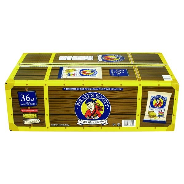 Pirate's Booty Puffs, Aged White Cheddar, 0.5 oz Bag, 36/Box (GRR22000092) - Image 4
