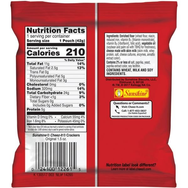 Keebler Cheez-It Crackers, 1.5 Oz, Pack Of 8 (KEB12233) - Image 8