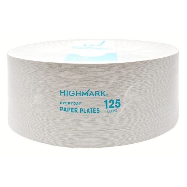 Highmark Paper Plates, 8-3/4", Printed White, Pack Of 125 (ODFN508485) - Image 6