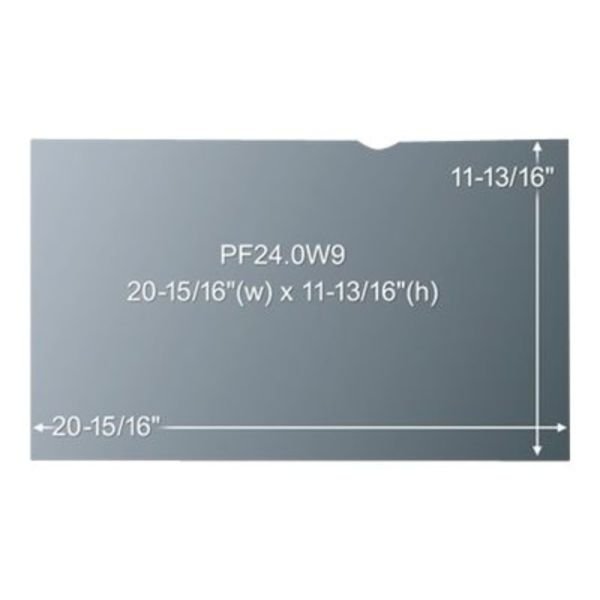 3M Privacy Filter Screen for Monitors, 24" Full Screen, 16:9 Aspect Ratio, Reduces Blue Light, Anti-Glare (MMMPF240W9) - Image 6