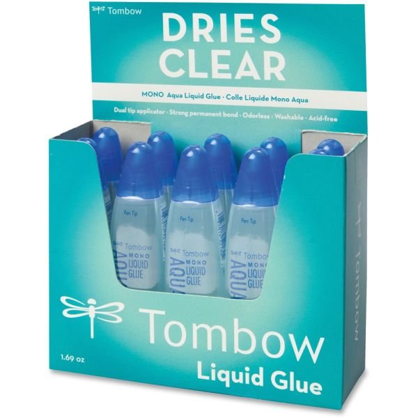 Tombow Mono Aqua Liquid Glue, 1.69 Oz., Clear (TOM52180) - Image 3