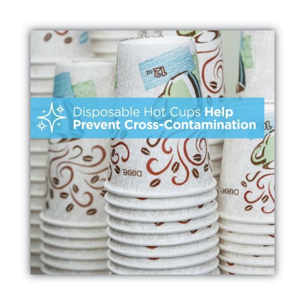 Dixie PerfecTouch Hot Cups And Lids, 10 Oz., White, Pack Of 50 (DXE5310COMBO600) - Image 7