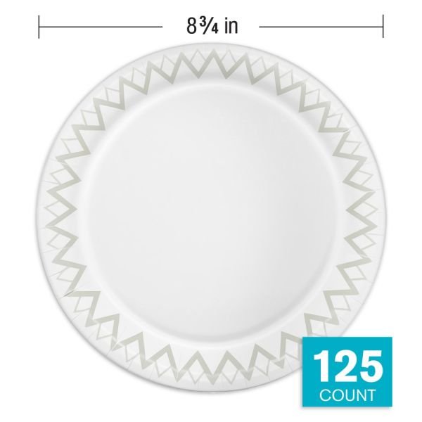 Highmark Paper Plates, 8-3/4", Printed White, Pack Of 125 (ODFN508485) - Image 5