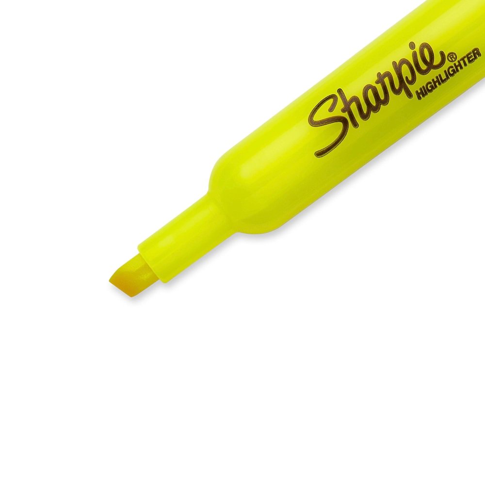Sharpie Tank Highlighters, Chisel Tip, Fluorescent Yellow, 12 Count (SAN25025) - Image 10
