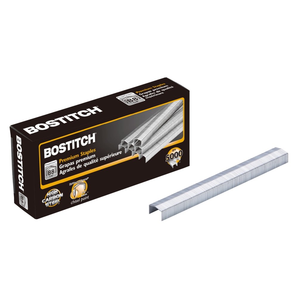 Bostitch B8 PowerCrown Premium Staples, 1/4" Size, Box Of 5,000 (BOSSTCRP211514) - Image 5