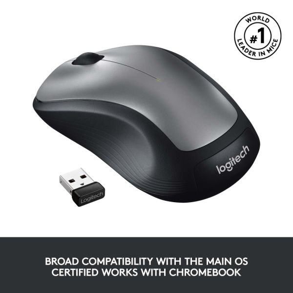 Logitech M310 Wireless Optical Mouse, Silver (LOG910001675) - Image 5