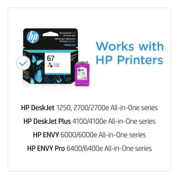 HP 67 Tri-Color Ink Cartridge, 3YM55AN (ODFN4523722) - Image 7