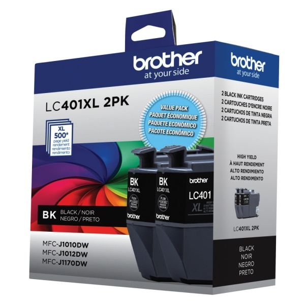 Brother LC401 Black High-Yield Ink Cartridges, Pack Of 2, LC401XL2PK (ODFN8582873) - Image 5