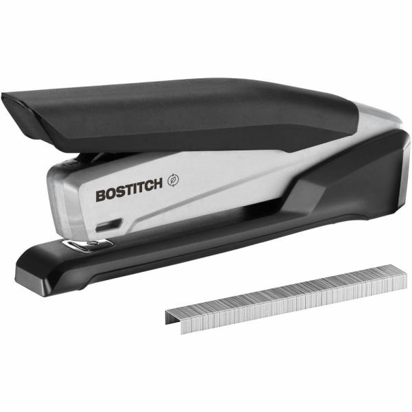 Bostitch InPower One-Finger Eco-Friendly Desktop Stapler, 25-Sheet Capacity, Black/Gray (ACI1100) - Image 2