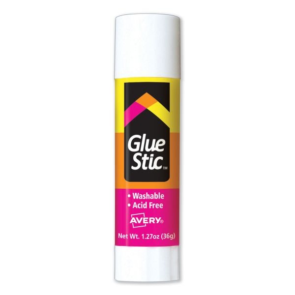 Avery Permanent Glue Stic, Washable, Non-Toxic, 1.27oz, 6 Total Glue Sticks (AVE98073) - Image 4