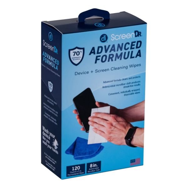 Digital Innovations ScreenDr 70% Alcohol Advanced Formula Device Cleaning Wipes And Microfiber Cloth, Box Of 120 Packets (ODFN9903154) - Image 11