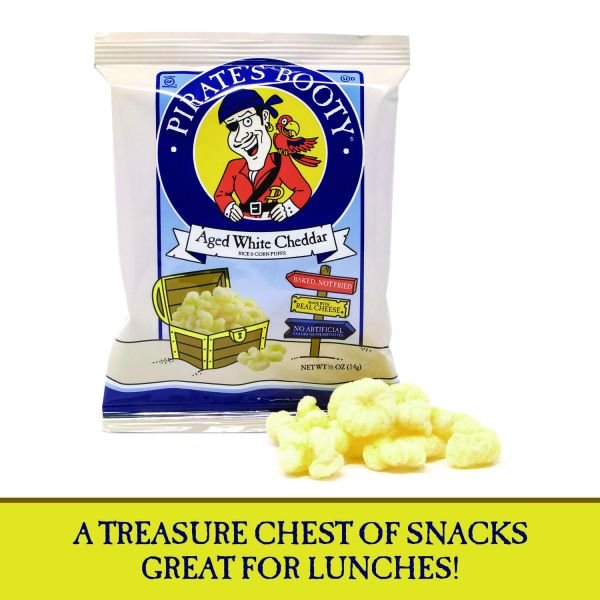 Pirate's Booty Puffs, Aged White Cheddar, 0.5 oz Bag, 36/Box (GRR22000092) - Image 7