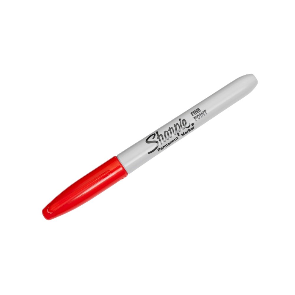 Sharpie Permanent Fine-Point Markers, Red, Pack Of 12 Markers (SAN30002) - Image 2