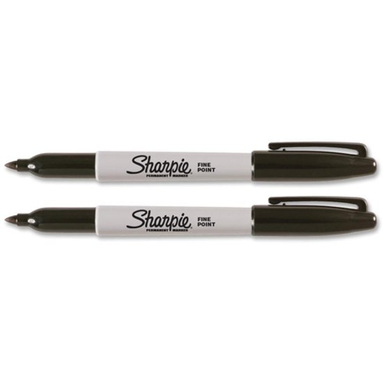 Sharpie Permanent Fine-Point Markers, Black, Pack Of 2 Markers (SAN30162PP) - Image 6