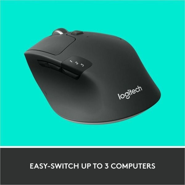 Logitech M720 Triathlon Wireless Mouse, 2.4 GHz Frequency, 33 ft Wireless Range, Right Hand Use, Black (LOG910004790) - Image 10