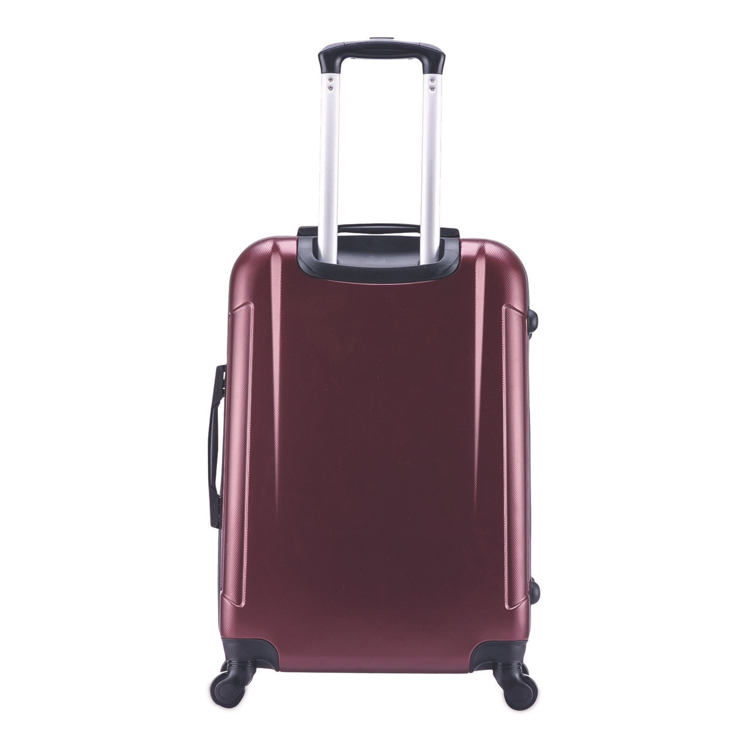 InUSA Luggage Pilot Hard Side Carry-On Suitcase, Four-Wheeled Spinner, 14.37 x 8.86 x 21.46, Wine (WLBIUPIL00SWIN) - Image 2