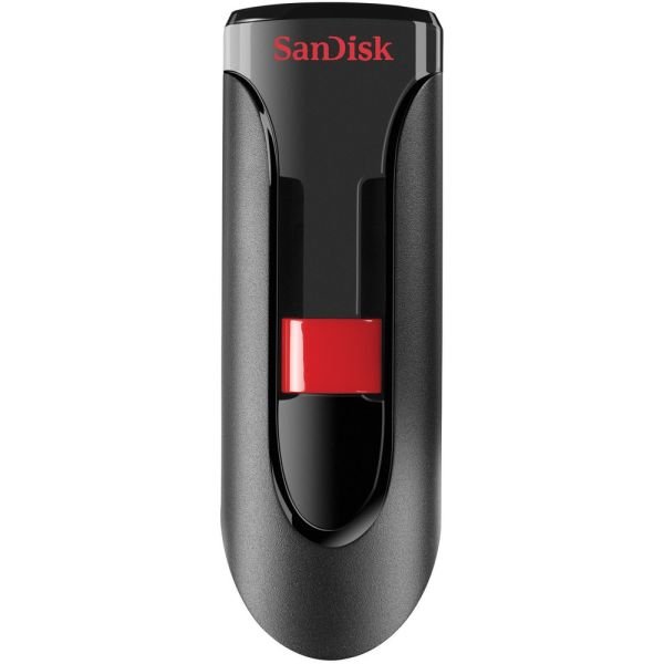 SanDisk Cruzer Glide USB 2.0 Flash Drive, 64GB, Black (ODFN801196)