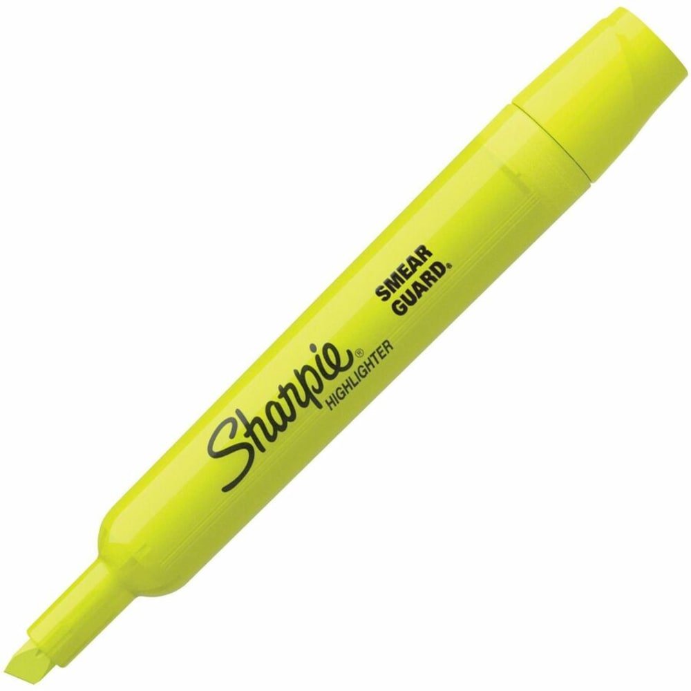 Sharpie Tank Highlighters, Chisel Tip, Fluorescent Yellow, 12 Count (SAN25025) - Image 3