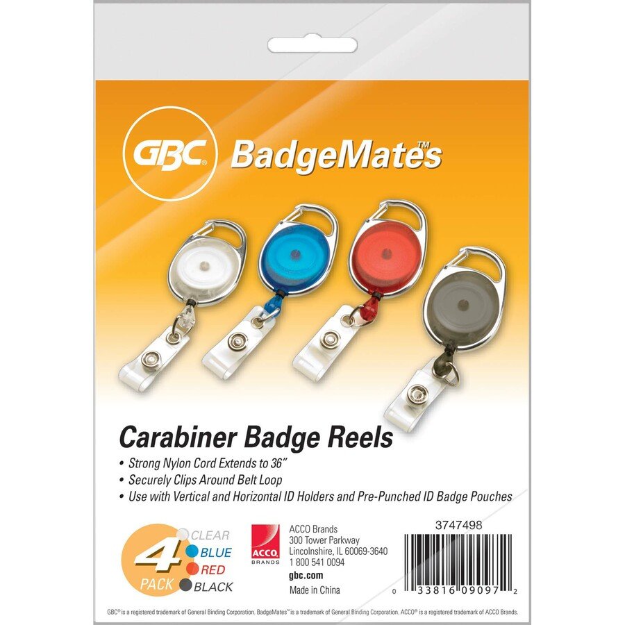 Swingline GBC Carabiner ID Badge Reel (ODFN254994) - Image 2