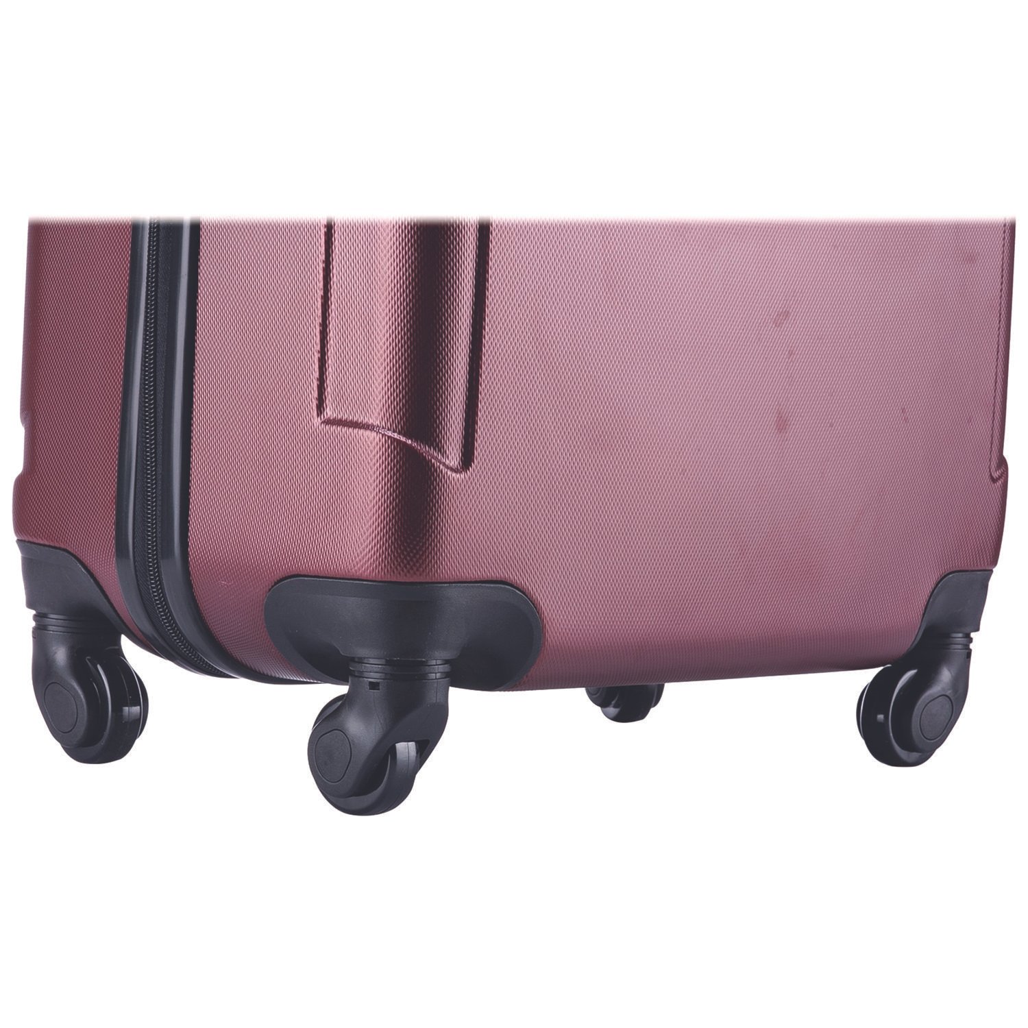 InUSA Luggage Pilot Hard Side Carry-On Suitcase, Four-Wheeled Spinner, 14.37 x 8.86 x 21.46, Wine (WLBIUPIL00SWIN) - Image 3